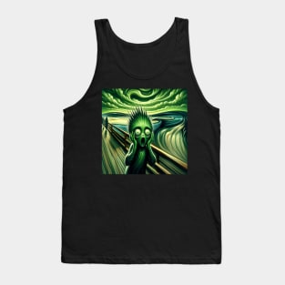 Emerald Agony: The Grinch's Silent Howl Tank Top